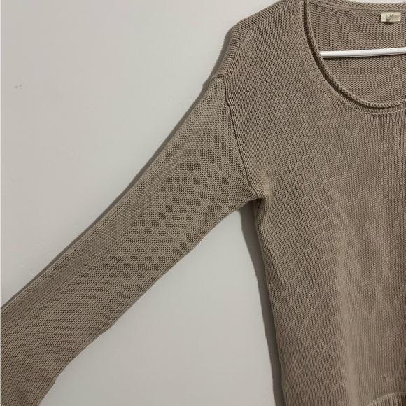 Women's JCrew linen and cotton knit chunky sweater oversized size XS. - Picture 2 of 7